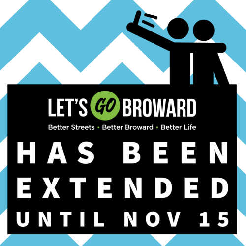 Let's Go Broward has been extended until Nov 15