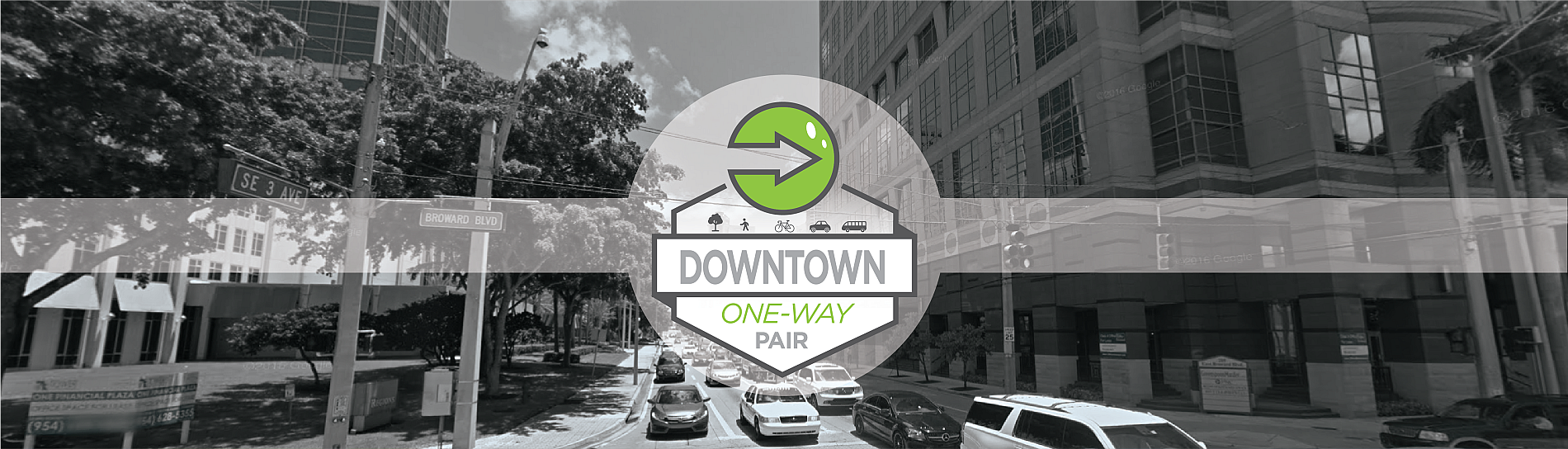 Downtown Oneway Pair Banner