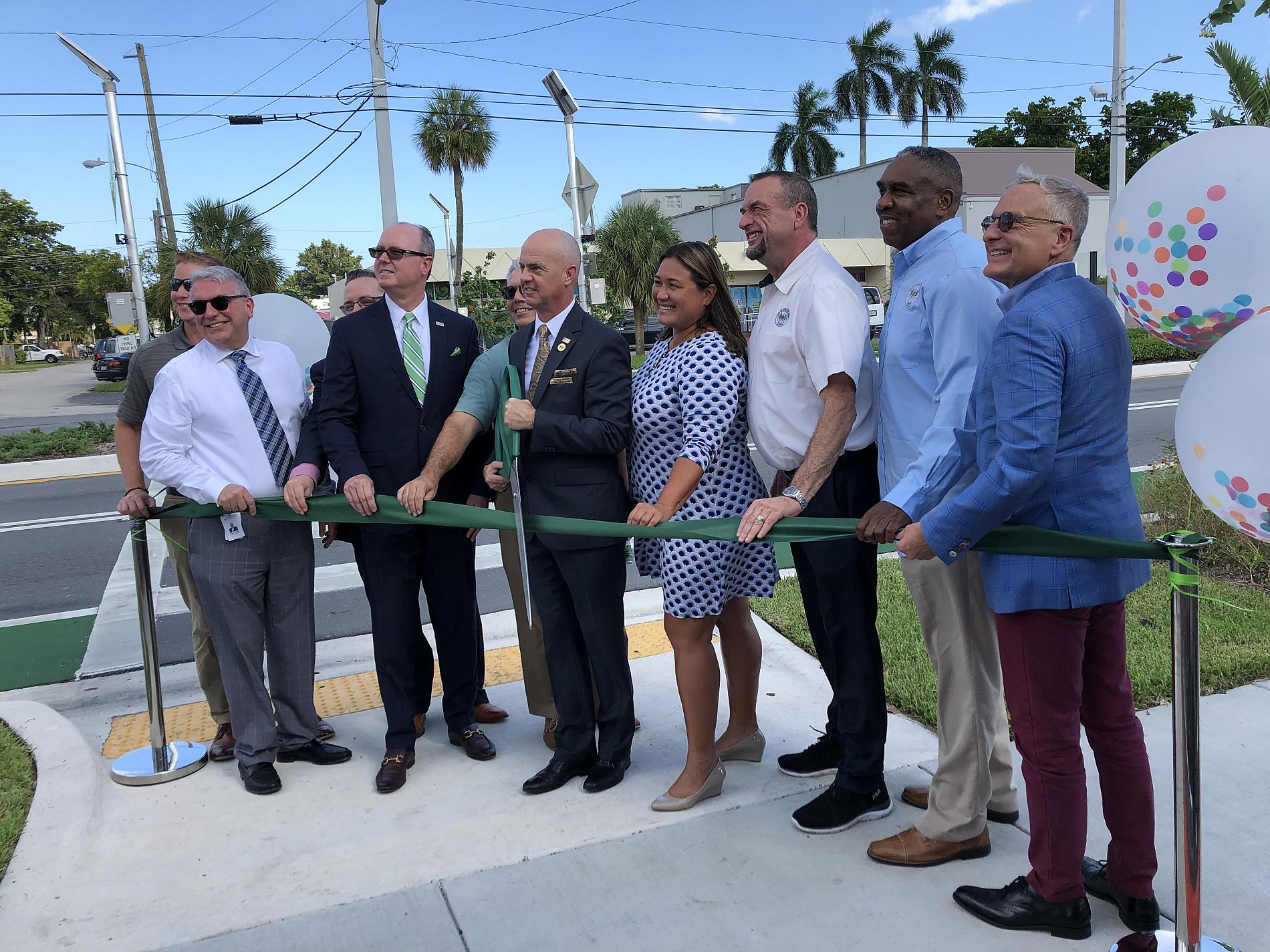 Andrews Ave ribbon cutting