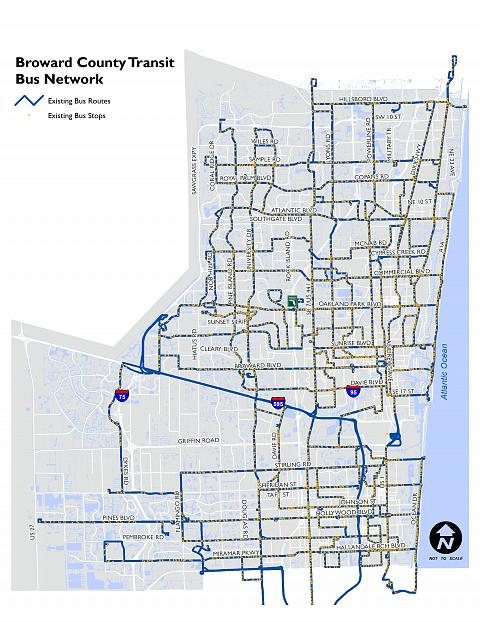 Broward County Transit Map Complete Streets Master Plan